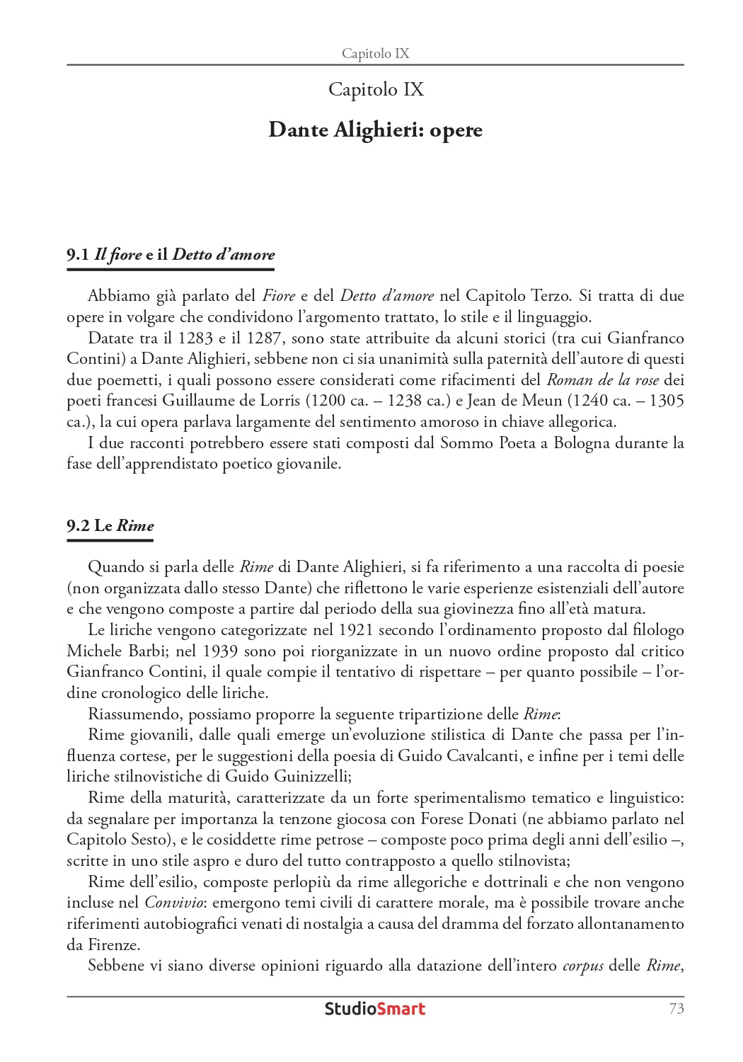 Compendio di Letteratura Italiana - Dalle origini al Cinquecento