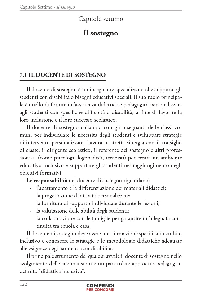 Concorso Scuola - Compendio delle Avvertenze Generali per tutte le classi di concorso