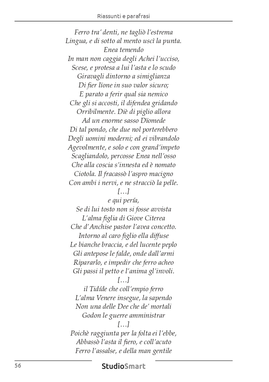 Iliade - Riassunti e parafrasi