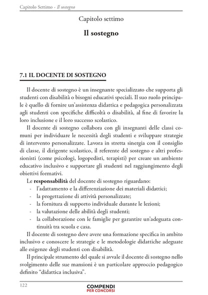 Concorso Scuola - Compendio delle Avvertenze Generali per tutte le classi di concorso