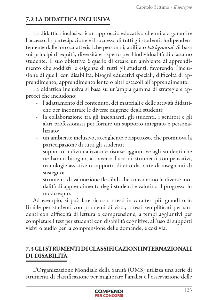 Concorso Scuola - Compendio delle Avvertenze Generali per tutte le classi di concorso