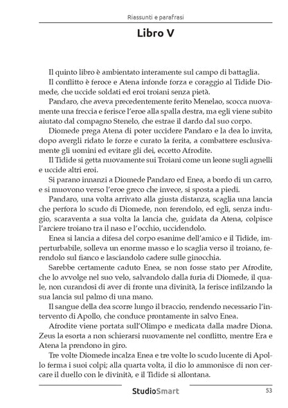 Iliade - Riassunti e parafrasi