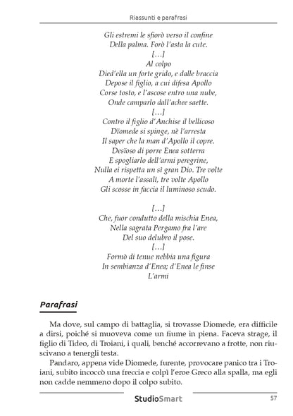Iliade - Riassunti e parafrasi