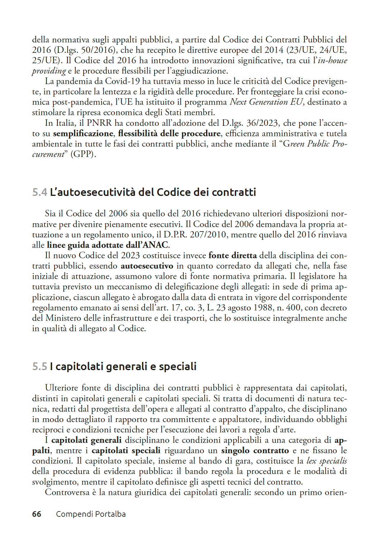 La disciplina dei Contratti Pubblici