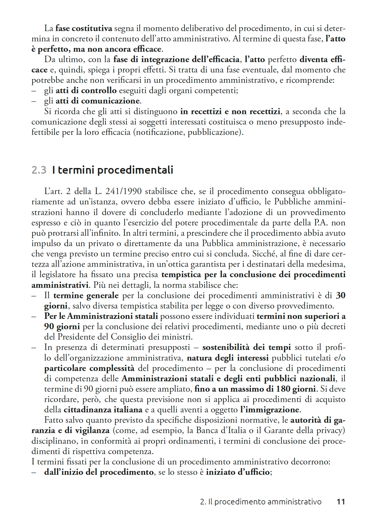 Procedimento amministrativo per concorsi
