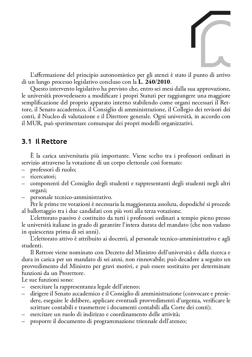 Legislazione universitaria